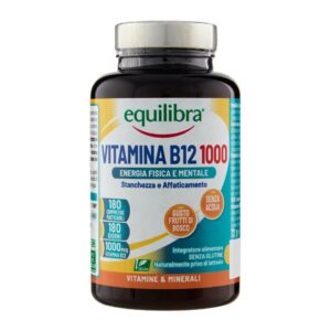 Equilibra Витамин B12 1000 – дъвчащи таблетки с вкус на горски плодове за енергия, нервна система и червени кръвни клетки