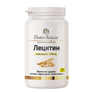Doctor Nature Лецитин, 60 капсули при омазняване на черния дроб и висок холестерол