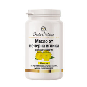 Doctor Nature Масло от вечерна иглика, 90 капсули за хормонален баланс, красива и здрава кожа