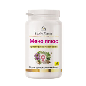 Doctor Nature Мено плюс, 60 капсули за добро женско здраве и хормонален баланс