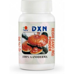RG на прах DXN 15 г – произведен от 90-дневна червена гъба Рейши (Ганодерма луцидум), от органична ферма.