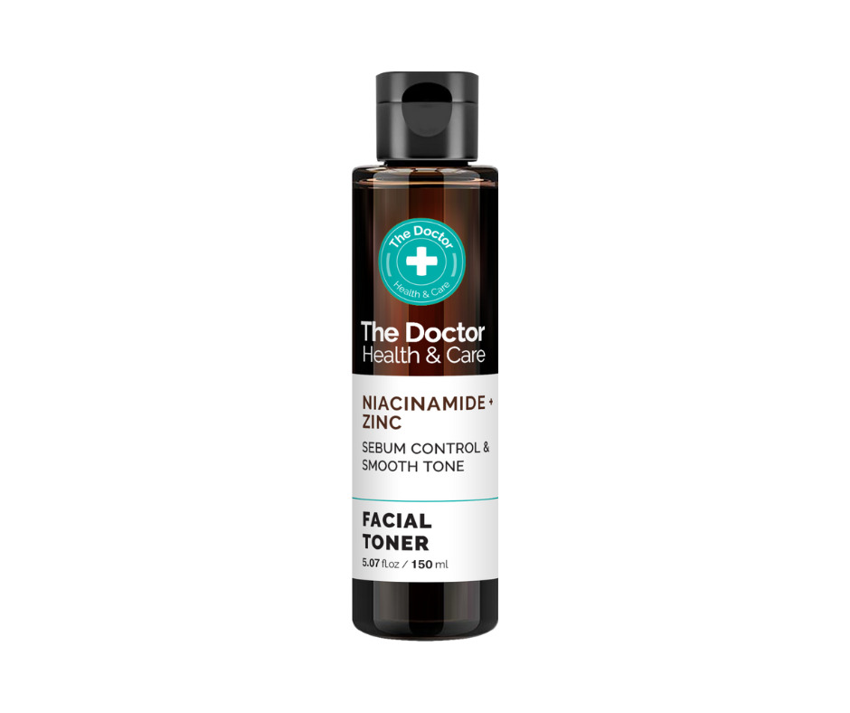 The Doctor Тонер за лице с ниацинамид и цинк, 150 ml - за контрол на себума и равномерен тен