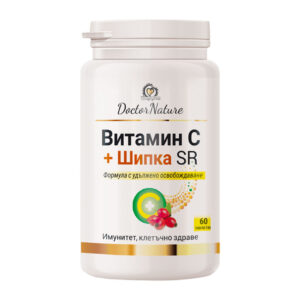 Doctor Nature Витамин C + Шипка с удължено освобождаване, 60 таблетки за по-добър имунитет