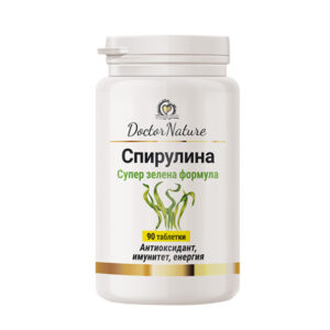 Dr. Nature Спирулина – 90 таблетки натурална супер-храна за енергия, имунитет и детоксикация на организма